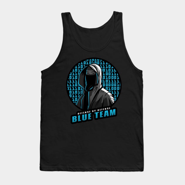 Blue Team | Hacker Design Tank Top by leo-jess